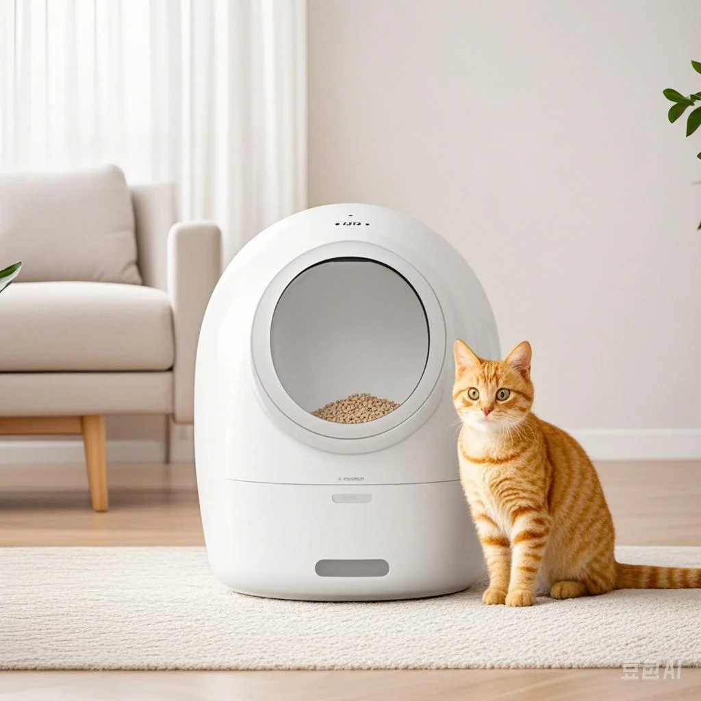 

STLF Upgraded Automatic PP Plastic Cat LitterS Box UV Sterilization Splash-Free Smart Cat Box Easy Clean Features Scooping Acces