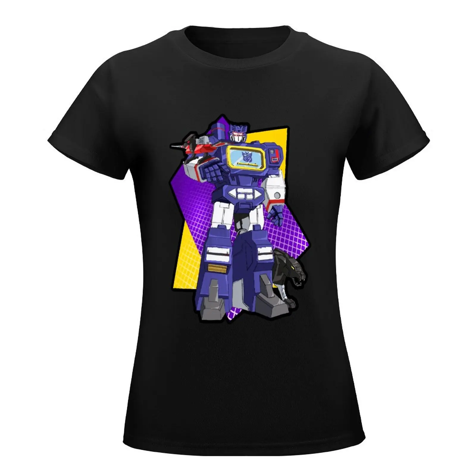 Soundwave & Team T-Shirt female summer tops hippie clothes shirts graphic tees cat shirts for Women