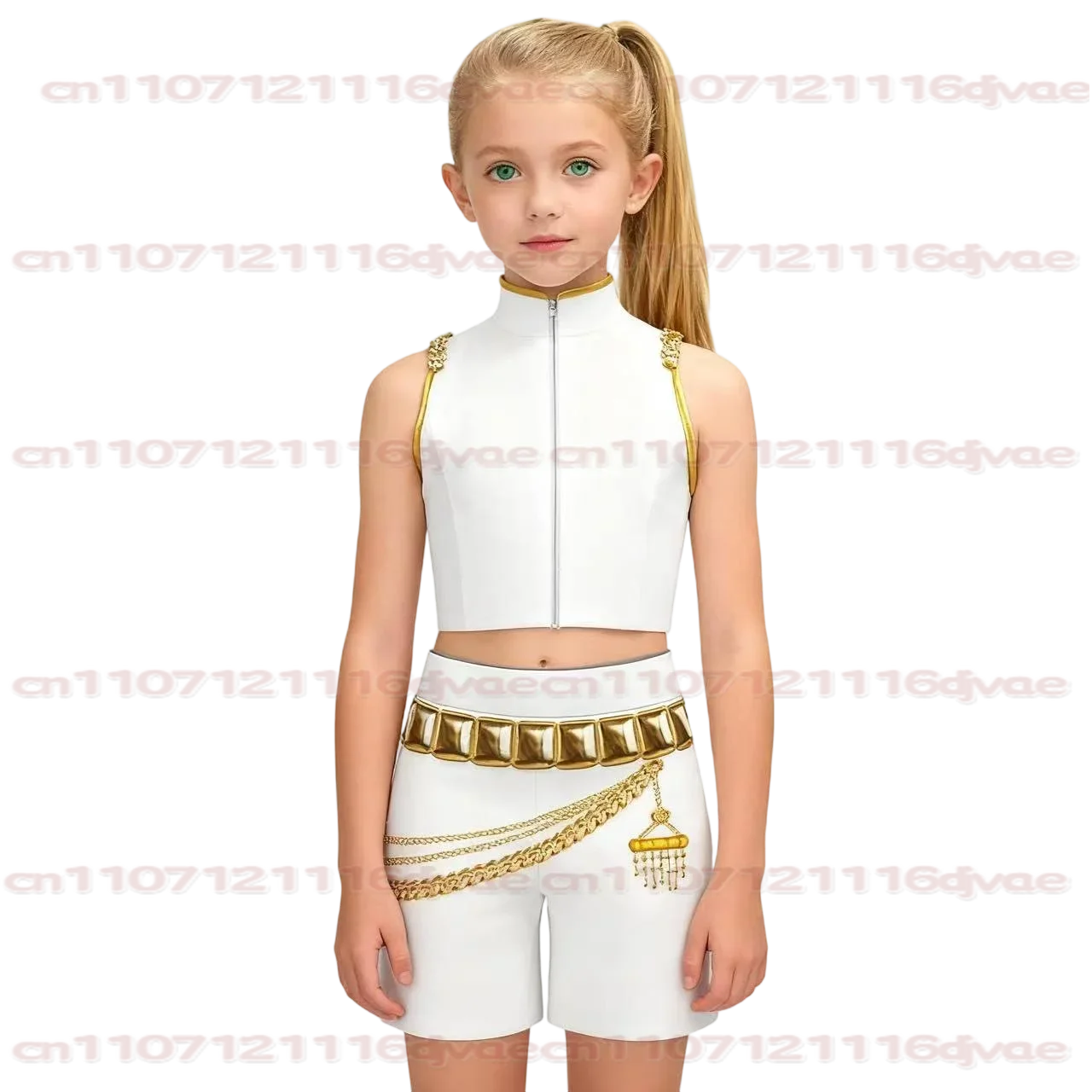 Fantasia Rumi Zoey Mira Cosplay Mädchen singende weiße Anzüge Cartoon Dämonenjäger Disfraz Kostüm 6 bis 14 Jahre Halloween-Kleidung