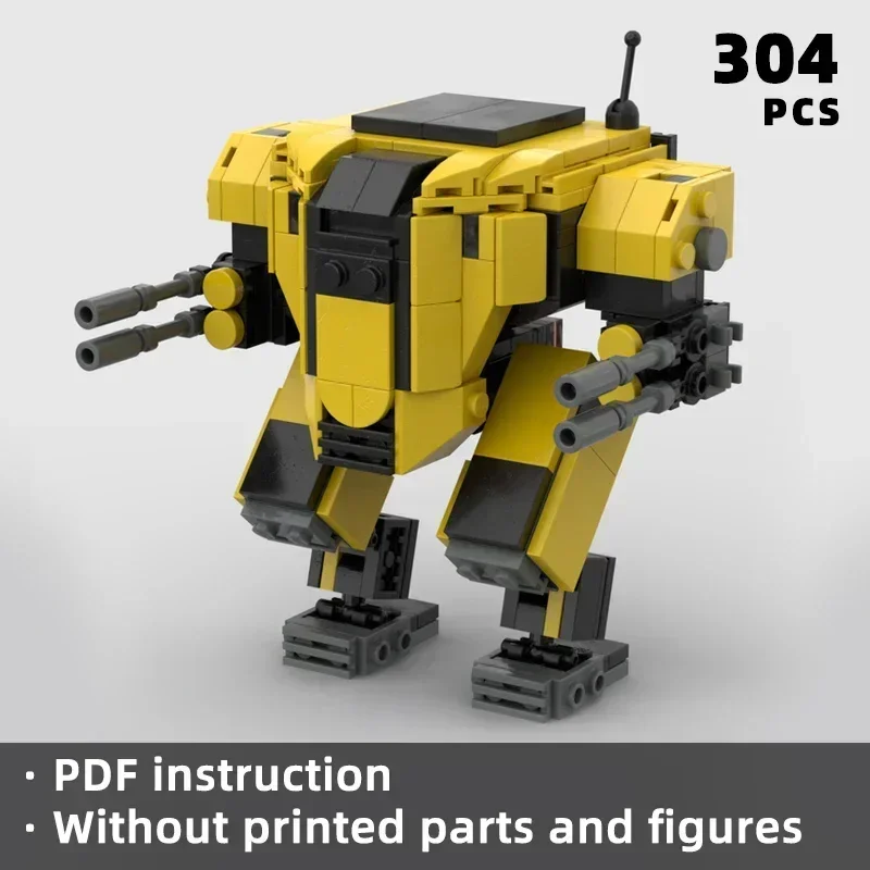 for democracy sci-fi game exosuit armor mecha bricks game fans weapon prop blocks robot gadget moc toy action figure