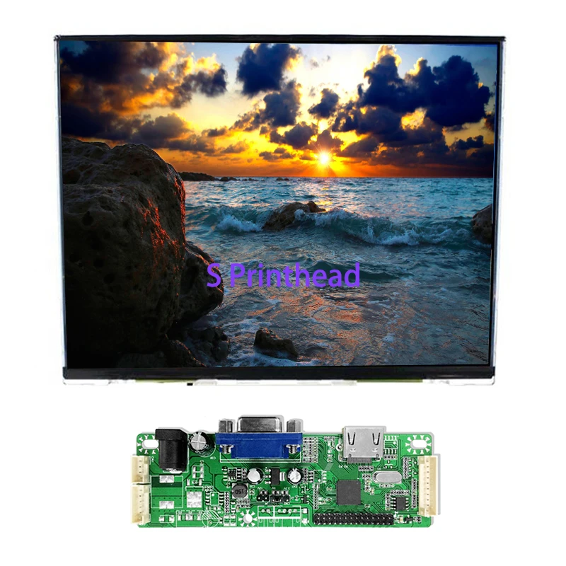 New 10.4''  1024x768 TFT LCD Display Module LTD104EDZS Panel HDMI VGA Board Oem Touch Screen Digitizer Spare Part Replace