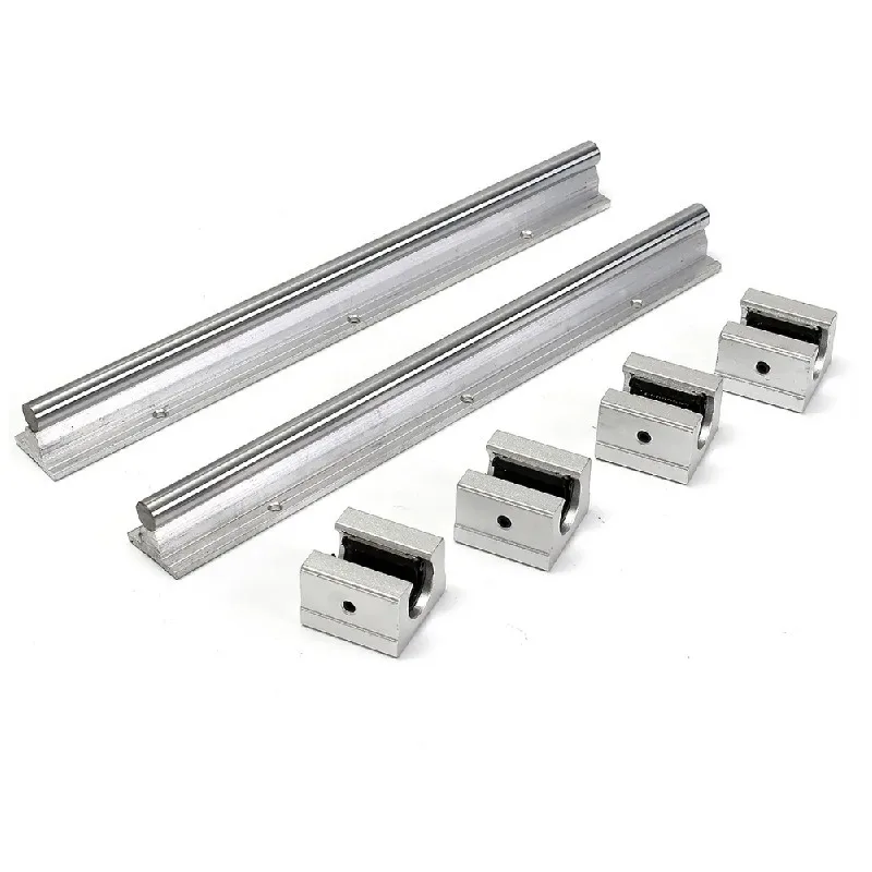 

8PCS SBR16UU Aluminum Slide Block Bearing Linear Motion Guide Rail CNC Router Mill DIY Parts