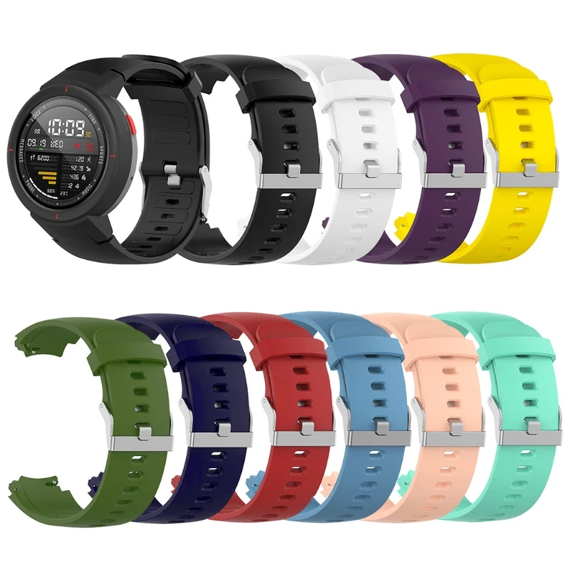 Silicone Sport Strap for Huami Amazfit Verge Smart Watch Replacement Wrist band Bracelet For Band Huami 3 verge Lite Correa