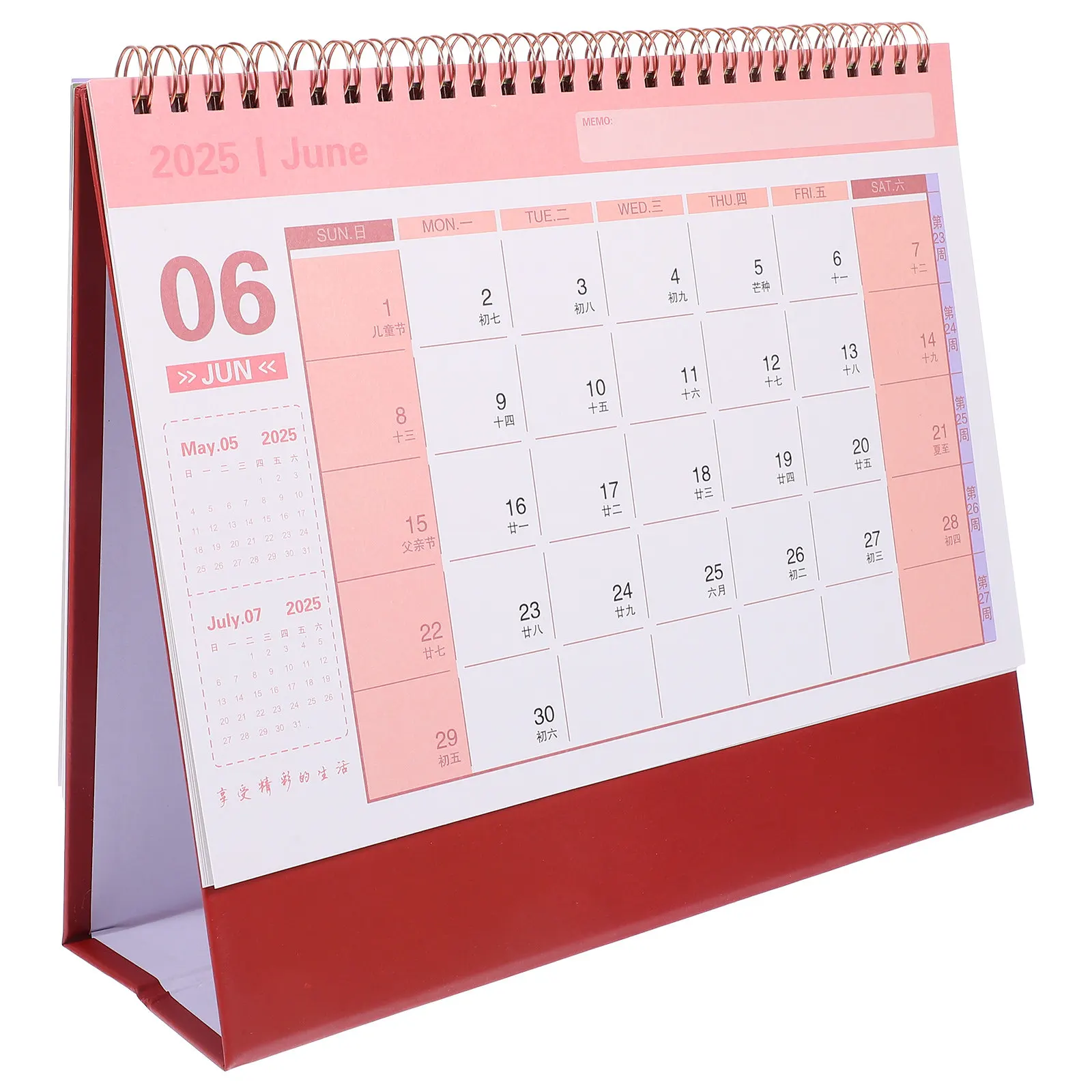

Minimalist Desk Calendar 2024-2025 Standing Table Top Flip Calendar With Metal Binding Daily Planner For Office Home