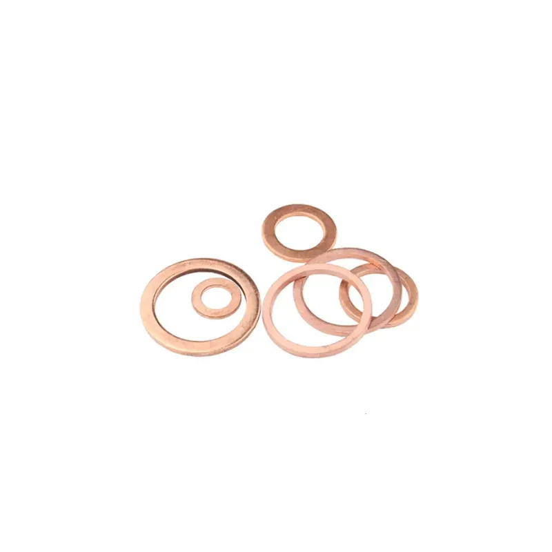 Soft Red Copper Gasket for Leak Proof Sealing in Harsh Environments Marine and Industrial Flat Washer Applications
