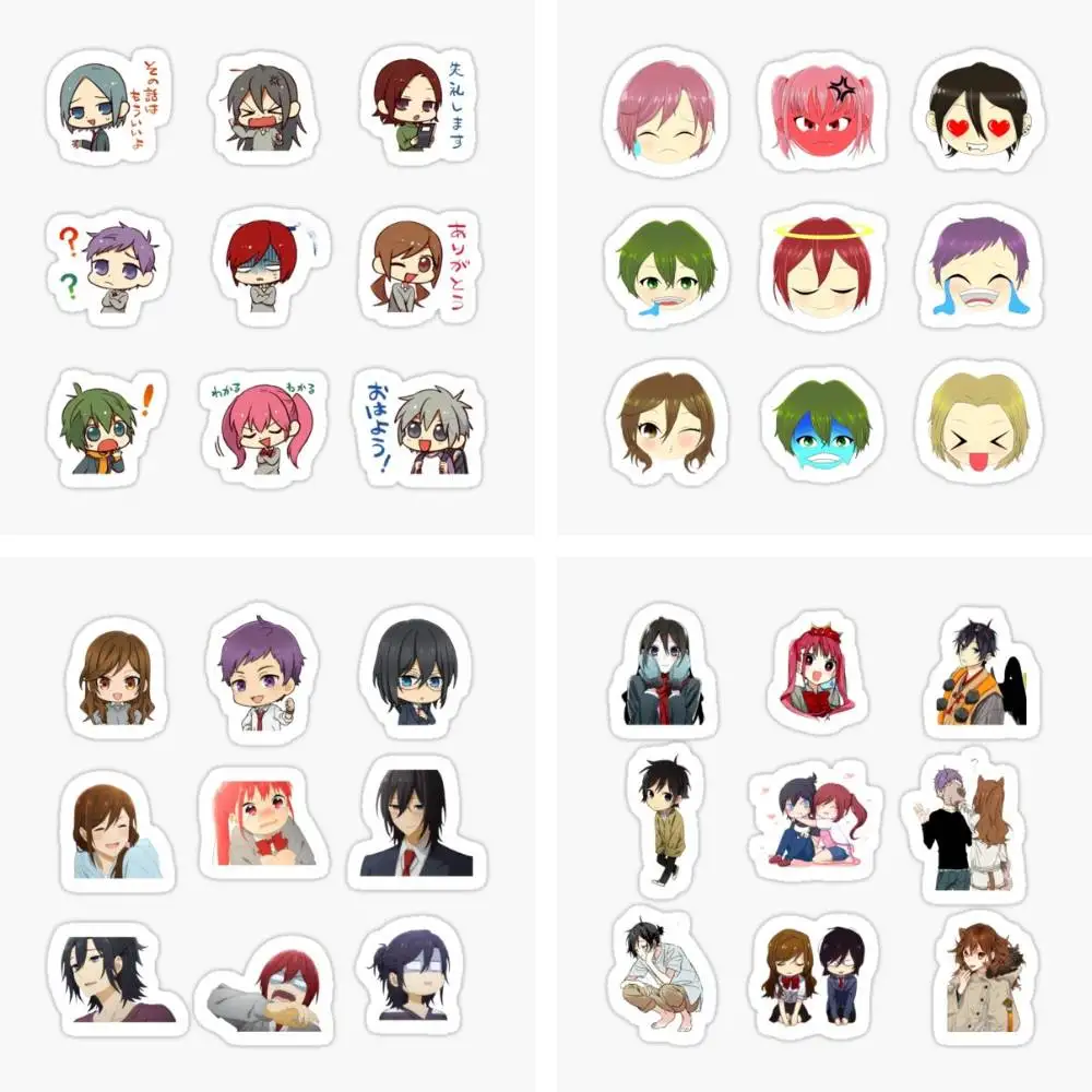 Horimiya Anime Sticker Car Window Bumpers Die-cut Vinyl Stickers Decorative Accessories