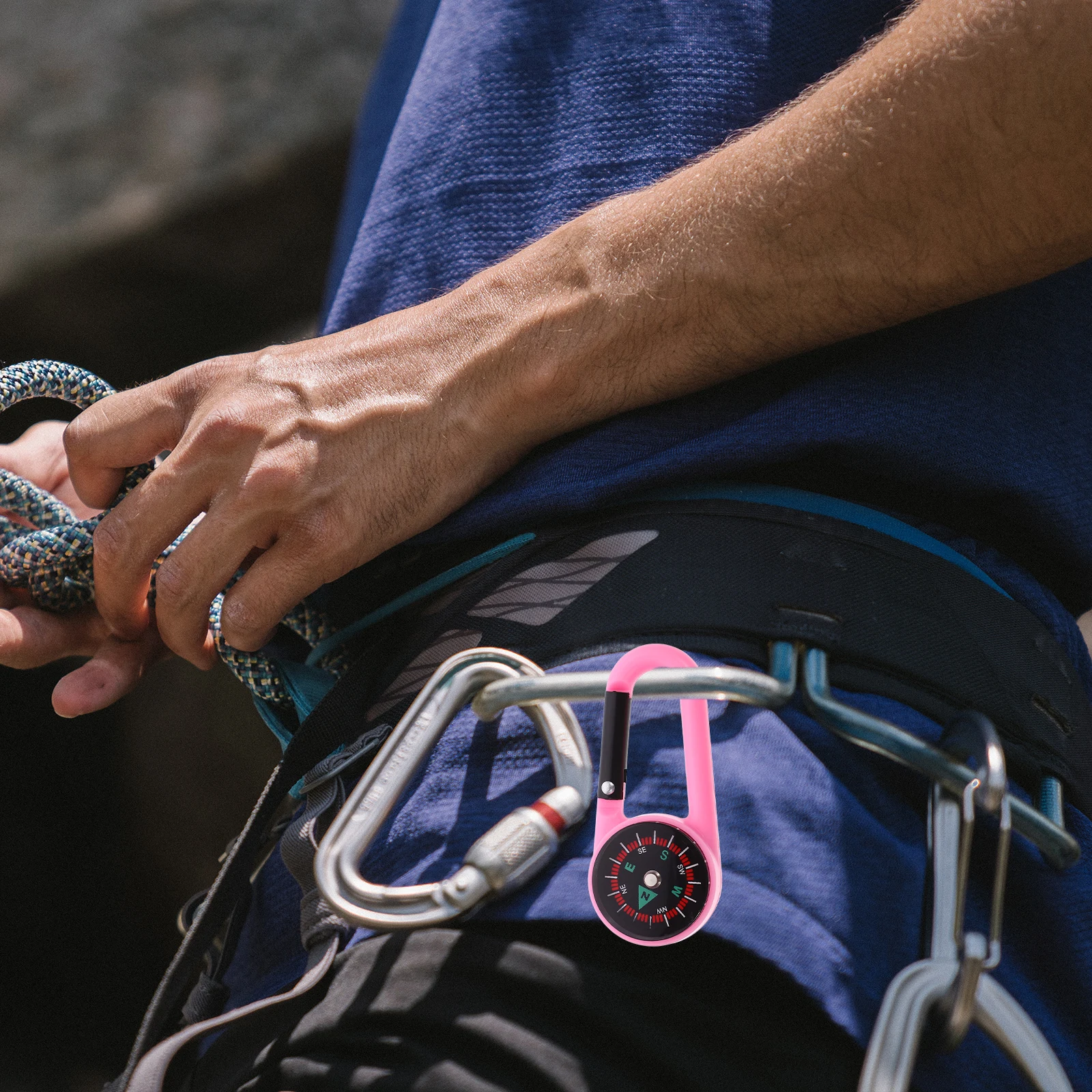 

10 Pcs Compass Camping Accessory Portable Snap Hook Mini Colorful Pocket Keychain Survival Hiking Outdoor Small Bulk Excellent