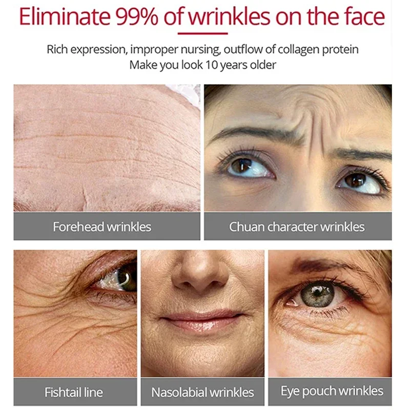 Instant Wrinkle Remover Fade Fine Lines Face Cream Anti Aging Firming Lifting Whitening Moisturizing Brighten Tighten Skin Care