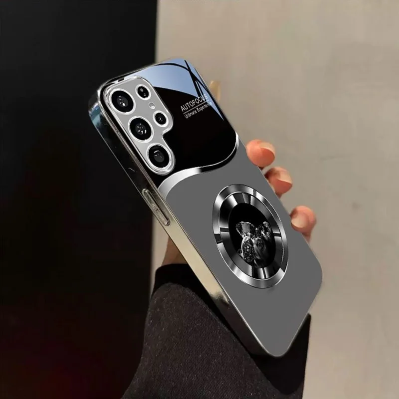 Zaawansowane, zakrzywione etui na telefon ze szkła o wzorze żwiru, odporne na upadki, pasujące do Samsung Galaxy S26 S25 S24 S23 S22 S21 S20 FE/Ultra/Plus — zdjęcie produktu 4