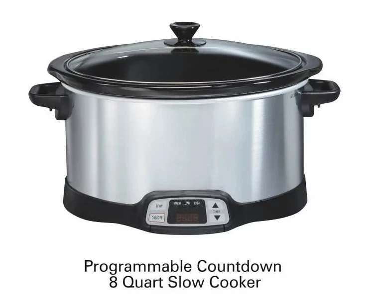 Hamilton Beach 8 Quart Programmable Slow Cooker Model 33480