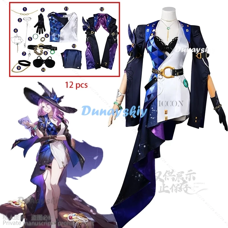 

Game New Honkai: Star Rail Jade Women Cosplay Costume Cos Anime Party Uniform Hallowen Play Role Clothes Clothing Dress Roleplay