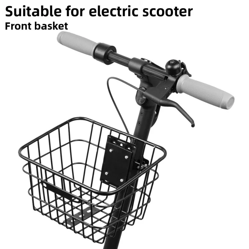 

Scooter Front Basket - Universal Metal Carry Basket to Increase Storage Space for Daily Commute