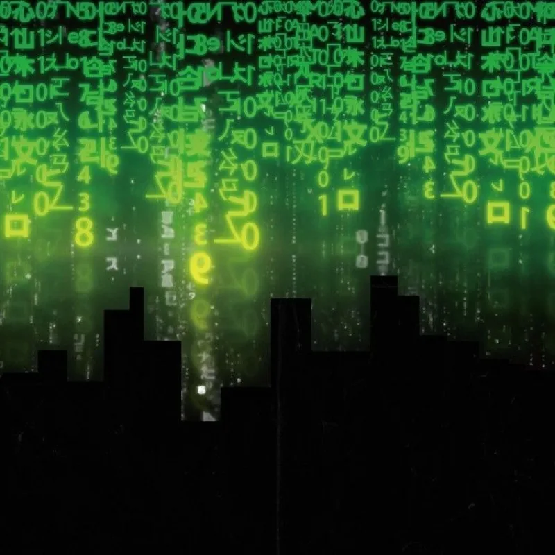 Nuevo The Matrix, alto valor de Color, personalidad creativa, pintura decorativa de pared, máscara de moda Simple, pegatina de póster de alta definición