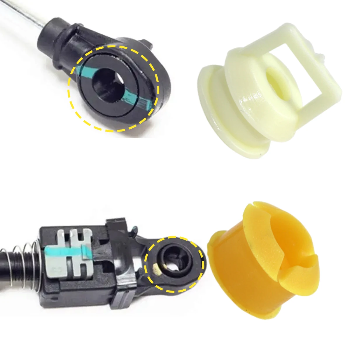 2 قطعة ناقل حركة أوتوماتيكي التحول كابل الربط محدد شيفتر نهاية جلبة ل Ram 1500 2500 3500 اكسسوارات السيارات 2014 2015