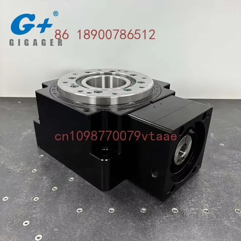High Precision Helical Gear Rotary Table G+ GSR200 Large Size Hollow Structure for CNC Right-Angle Work Configuration
