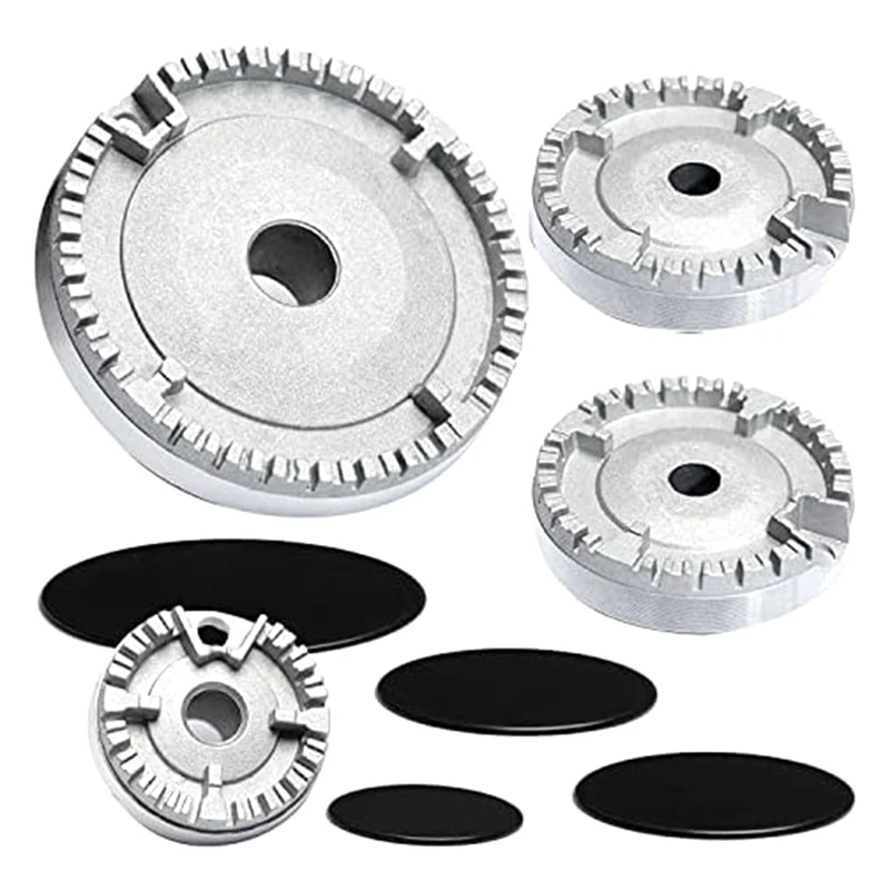 Tapa de llama de corona de quemador Universal, cocina de horno de Gas para CDA, tapa de quemador de llama de corona, se adapta a todos los tamaños, plano, fácil de instalar