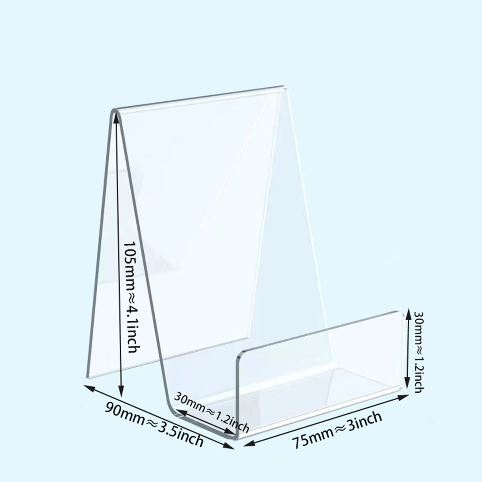 1pcs Comic Book Display Acrylic Book Display Holder Comic Book Frame Clear Laptop Stand Magazine Display Stand