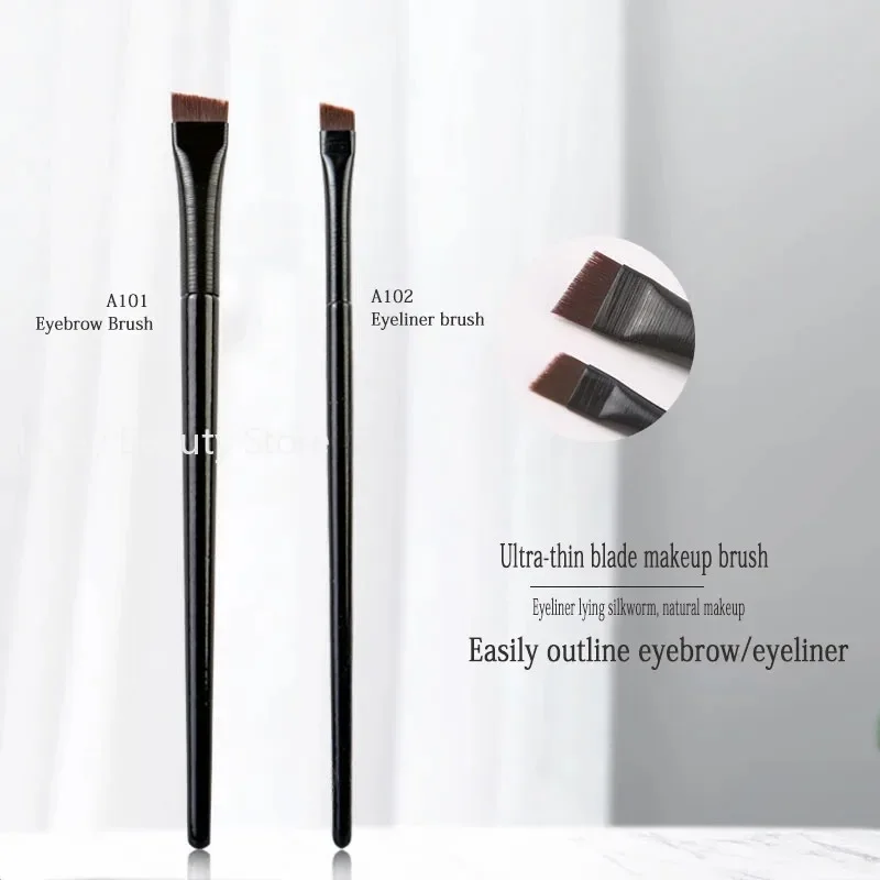 1pc Blade Makeup Brushes Angled Thin Eyebrow Brush Flat Fine Eyeliner Brush Professional Liner Brow Beauty Make Up Tool