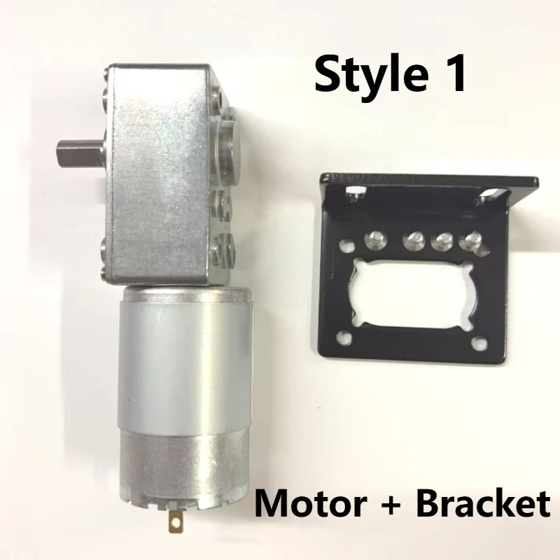 5840 555 DC Worm Gear Motor 24V 12V Forward And Backward Adjustable Speed Self Locking Turbo Worm Gear Motor Reducer Gearbox