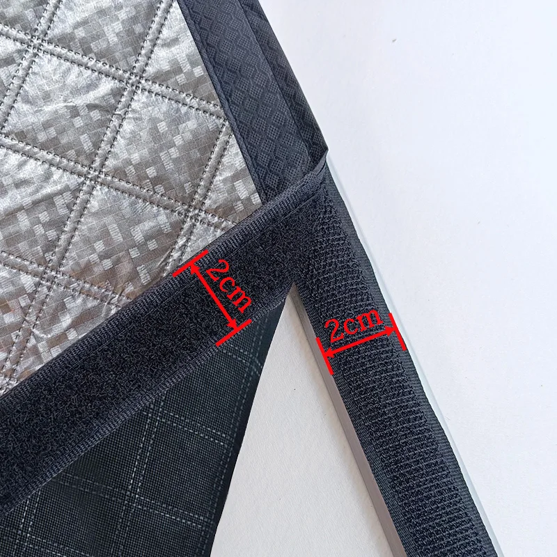 Double opening cotton zipper curtains, windproof and cold resistant, light blocking, waterproof, fully sealed household windows