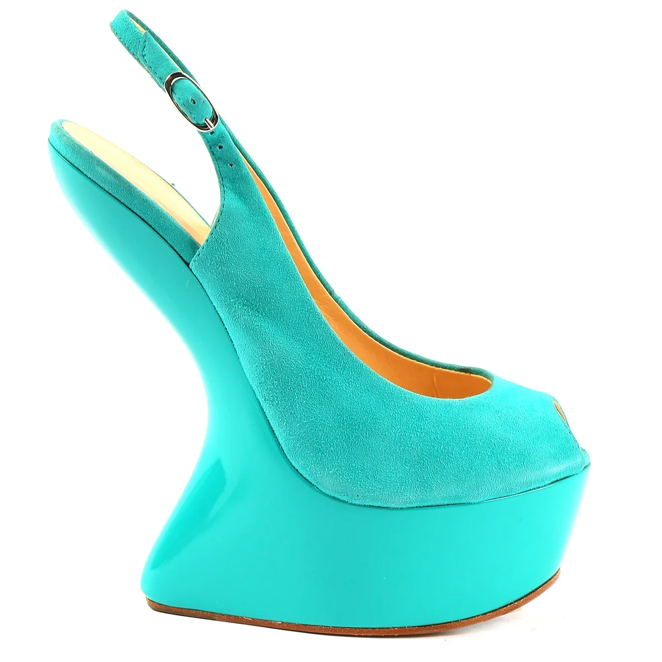 

Peep Toe Straneg Sytle Patchwrok Pumps Sexy Peep Toe Suede Leather Accept Custaomized New Arrivals Fashion Women Runway Shoes