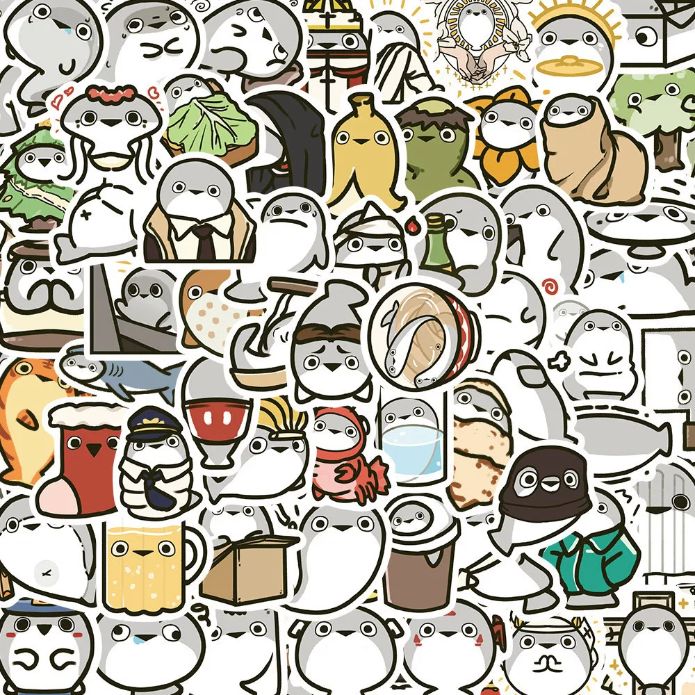 80PCS Animal Cute Sacabambaspis Waterproof Graffiti Stickers for Helmet Bicycle Hand Account Pencil Case Decals Papery Pop Store
