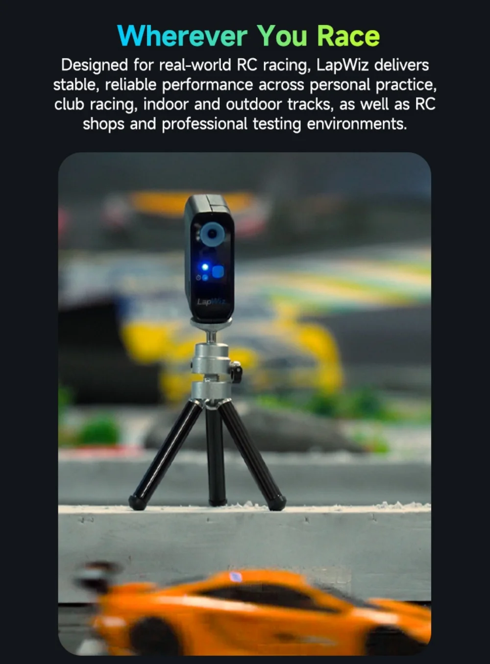 SKYRC LapWiz Professioneller IR RC Lap-Timer mit Multi-Car-ID-Management, Screen-Cast, Sprachansage und OTA-Upgrade für Mini-Z 1/10 RC-Rennen – Detail 22