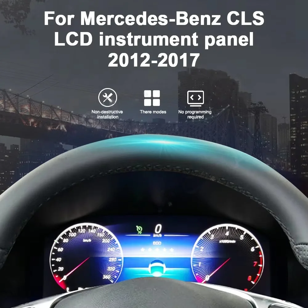 U 12.3 بوصة نظام لينكس ترقية لوحة القيادة سرعة أداة العنقودية الرقمية لمرسيدس بنز Cls Cls300 Cls63 Cls350 2012-2017