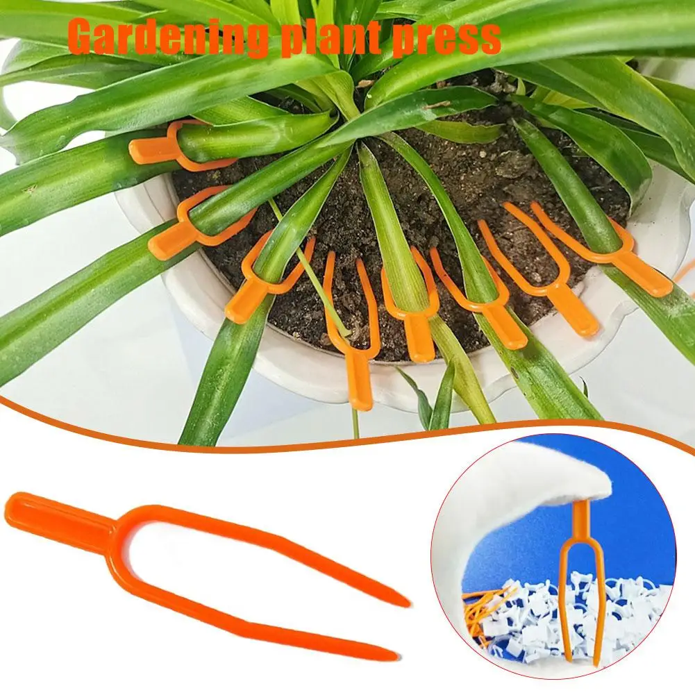 Plant Stem Stolon Fixator 55MM 65MM Garden Strawberry Clamp Fork Fixture Watermelon Plant Planting Support Fastening U6Z5 C T7T5