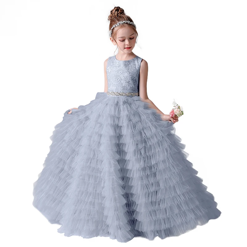 YZYmanualroom vestido de princesa para niños, vestido de alta gama para niñas, vestido de pastel de gasa esponjosa, se puede personalizar