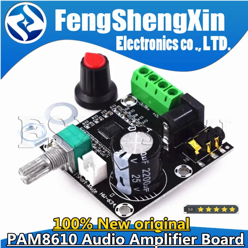 PAM8610 dual channel 12V HD power amplifier board Pure digital power amplifier 15W*2 power amplifier module