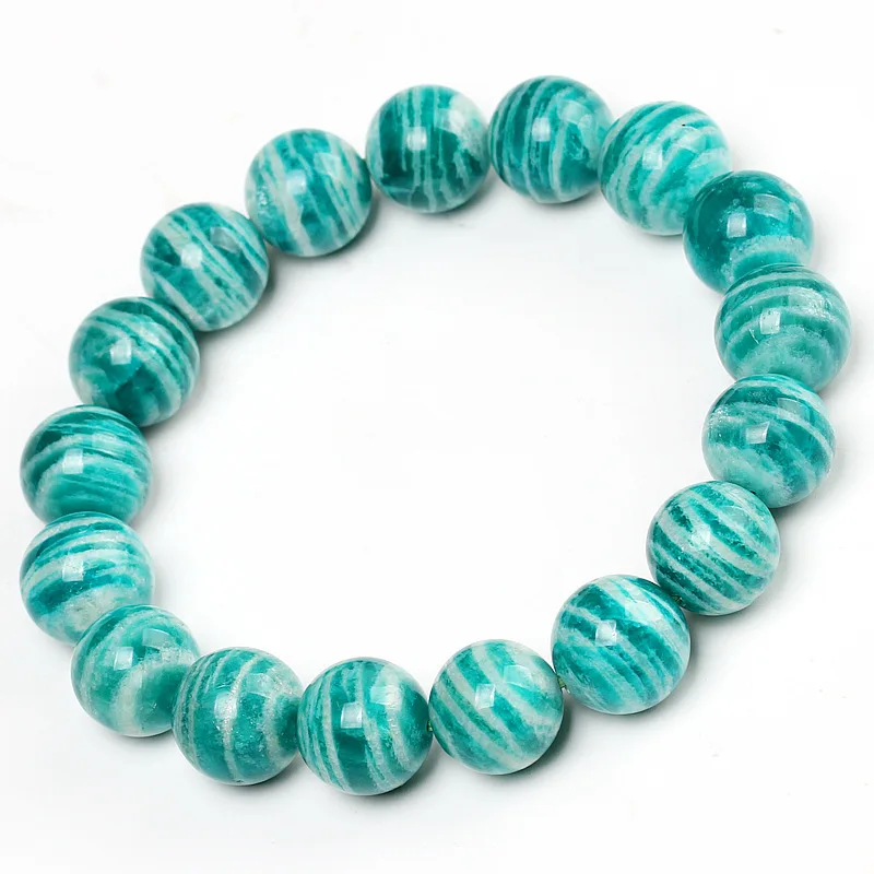

7A Amazonite round green8mm 10mm 12mm bracelet 17cm FPPJ energy crystal nature beads high quality