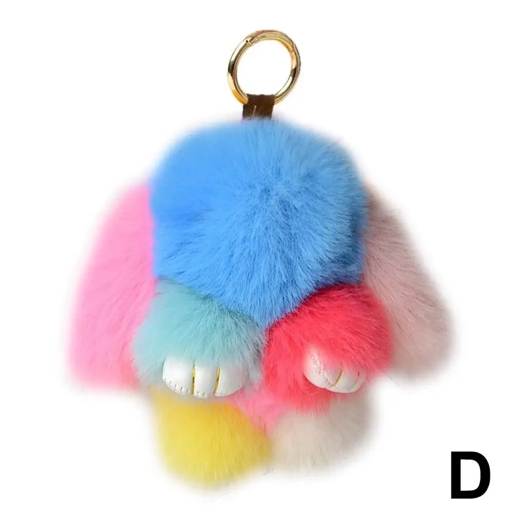 Mini versione del ciondolo coniglio morto peluche borsa gioielli fai da te accessori in peluche ciondolo borsa ciondolo catena catena Ca R6c0