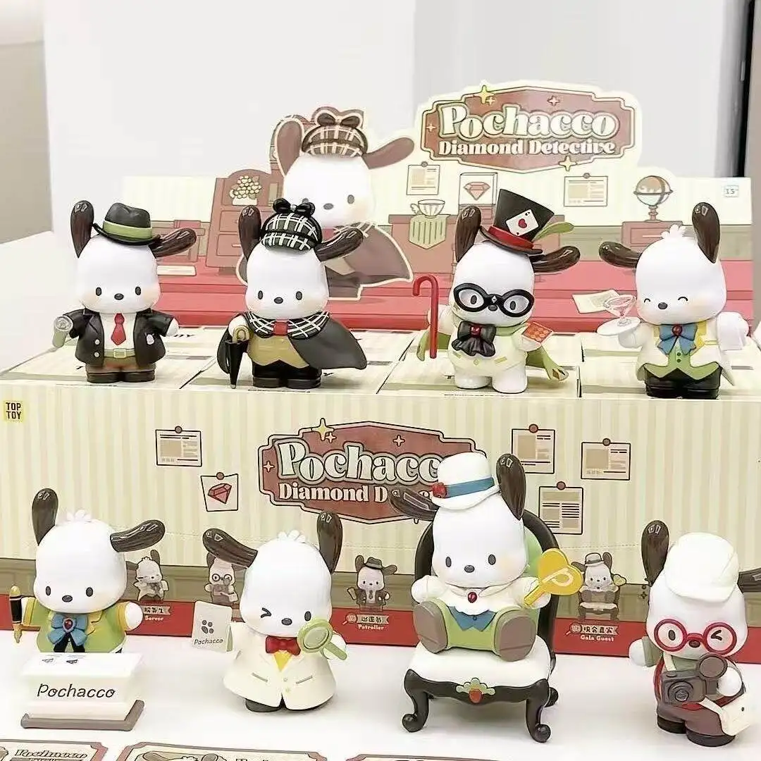 

Original Blind Box Toptoy Pachy Dog Diamond Detective Series Mystery Box Cute Figure Ornament Desktop Decoration Toy Gift