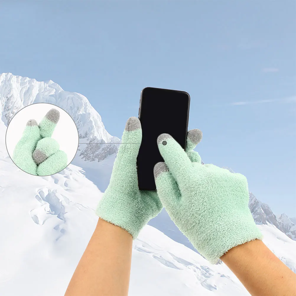 

Moisturizing Gloves Touch Screen Yarn Hydrating Repair Dry Hands Women Gels Exfoliating Mittens Essential Oil Gloves