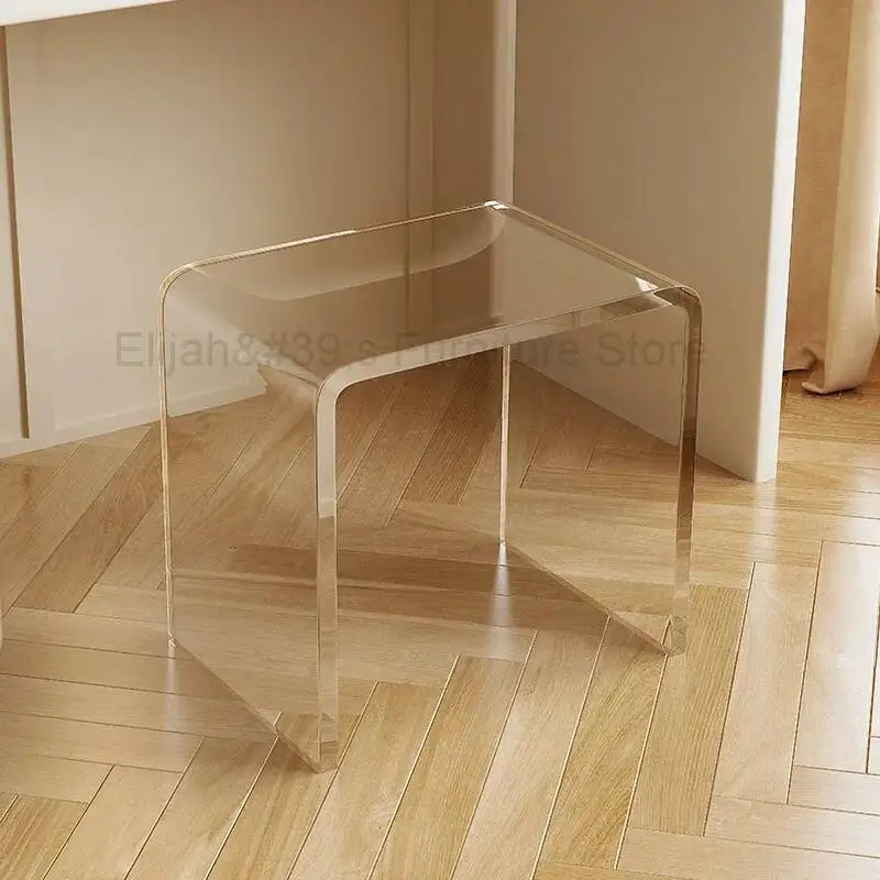 

Acrylic Vanity Dining Chair Bedroom Luxury Stool Design Dining Chair Modern Originality Sillas Cocina Kitchen Furniture QF50DC