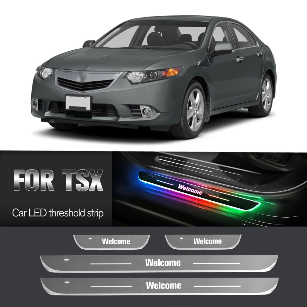 

Car Door Sill Light For Acura TSX 2003-2014 2004 2005 2008 2009 Customized Logo LED Welcome Threshold Pedal Lamp Accessories