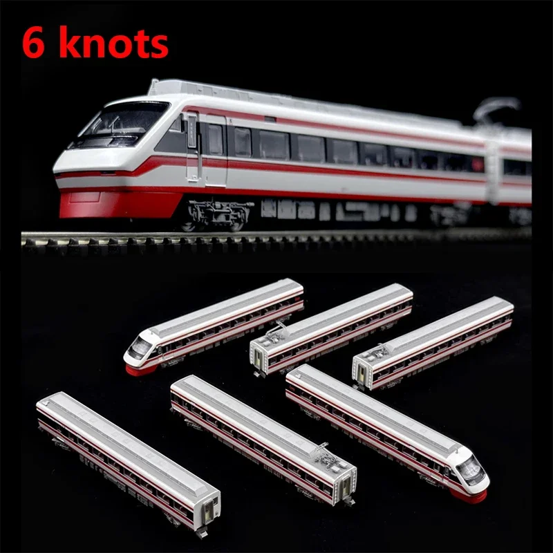 6 Sections 1/150 Train Model High Speed Rail N Scale Rail Car A2656 Tobu 200 Series Standard Color Collection Gift Model Toys