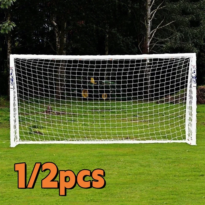 Football Net For Soccer Goal Post Junior Sports Training 3m x 2m 1.2m x 1.8m Football Net Foldable Portable Soccer Net Kids