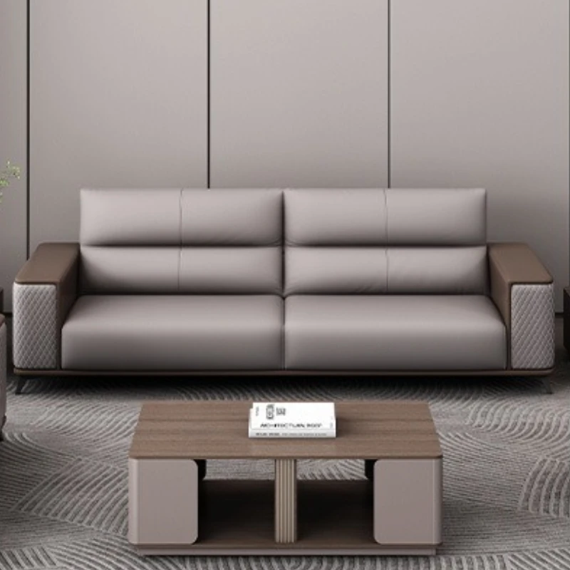 

Boss Leaders Office Sofas Light Luxury High Elegant Office Sofas Integrated Leather Office Furniture Gado Mai Matasai XYOS