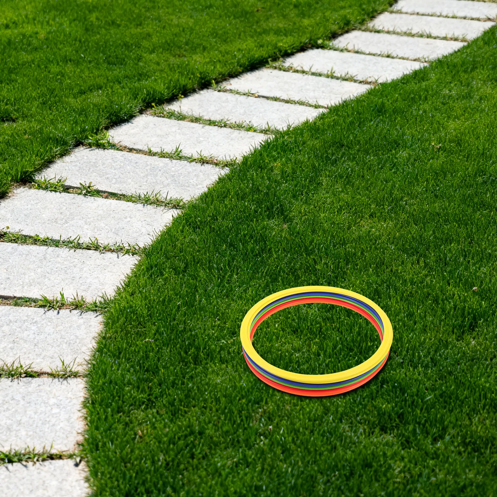 10 Anillos de Entrenamiento de Fútbol de 12 Pulgadas, Círculos de Agilidad de Plástico Flexible para Entrenamiento de Velocidad, Agilidad y Trabajo de Pies para Adultos