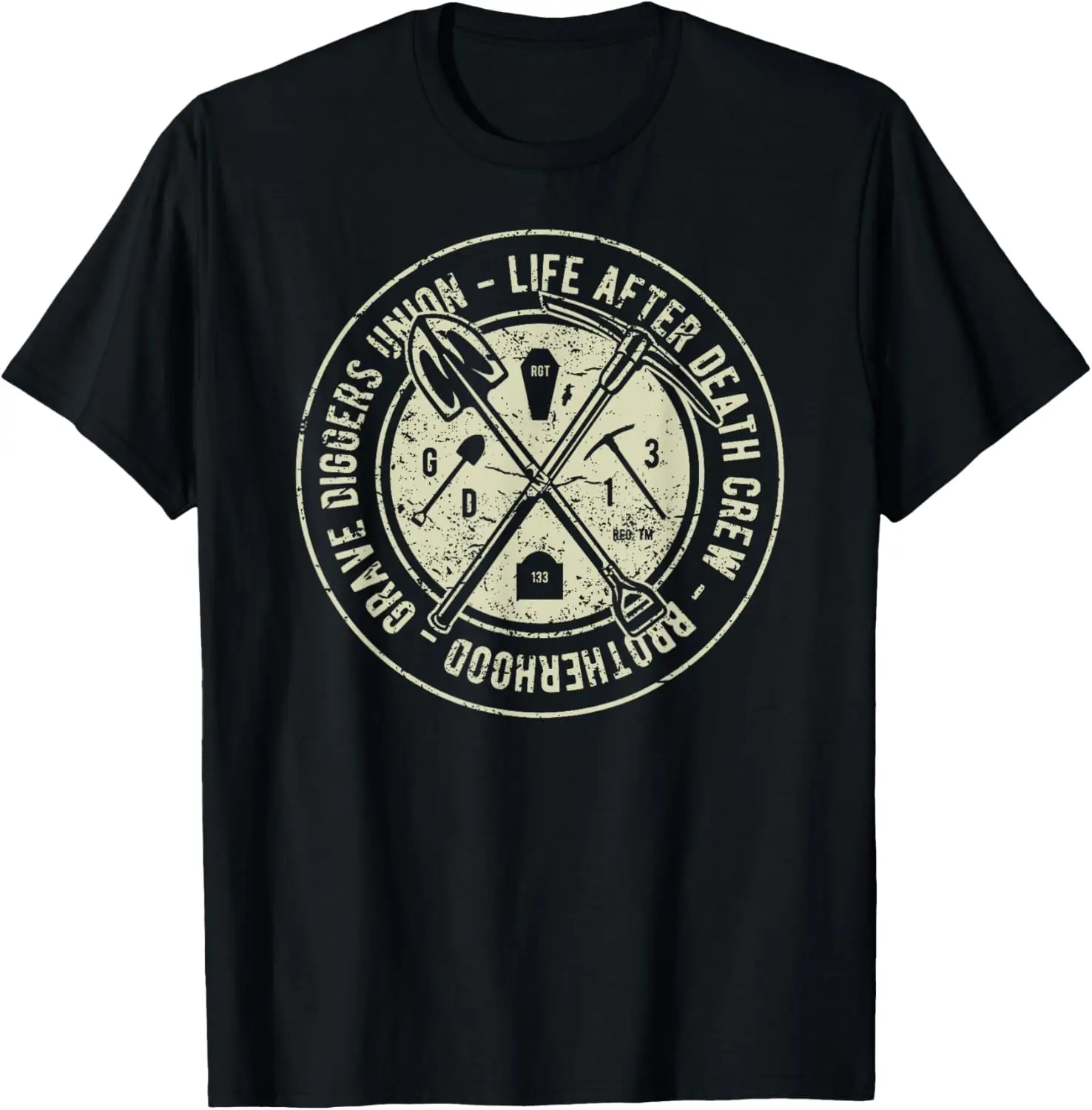 Grave Diggers Union Life After Death Crew Vintage T-Shirt