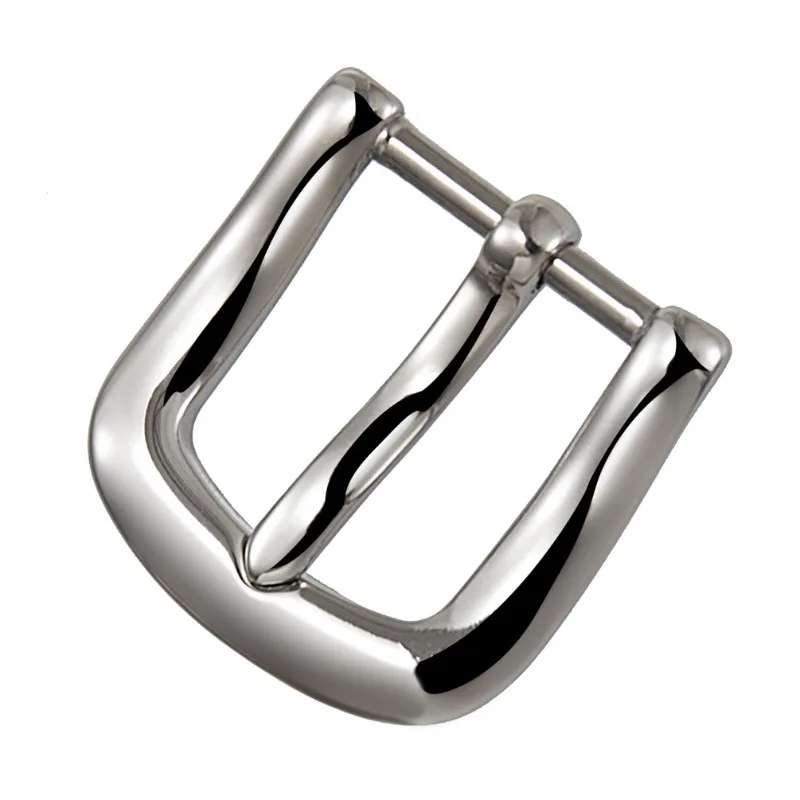 20 مللي متر التيتانيوم النقي دبوس مشبك حزام المشبك رئيس-النساء التيتانيوم معدن الجلد ودية غير قابل للصدأ عادية قطعة واحدة فستان حزام مشبك