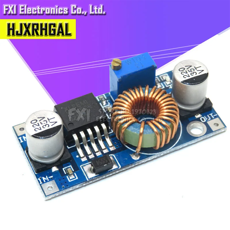 XL4005 DSN5000 Beyond LM2596 DC-DC adjustable step-down 5A 75W power Supply module Large current Large power