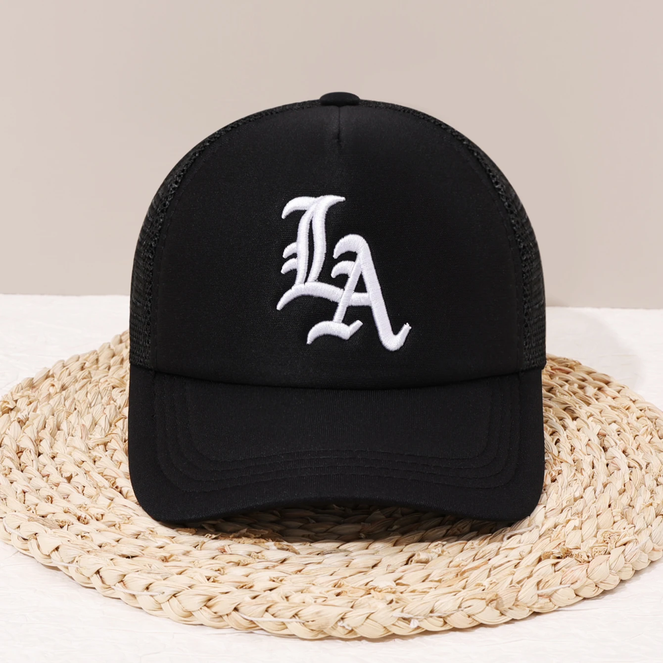 قبعة بيسبول للربيع والصيف، قبعة سائق شاحنة مطرزة شبكية قابلة للتنفس وعصرية مناسبة للخارج #2