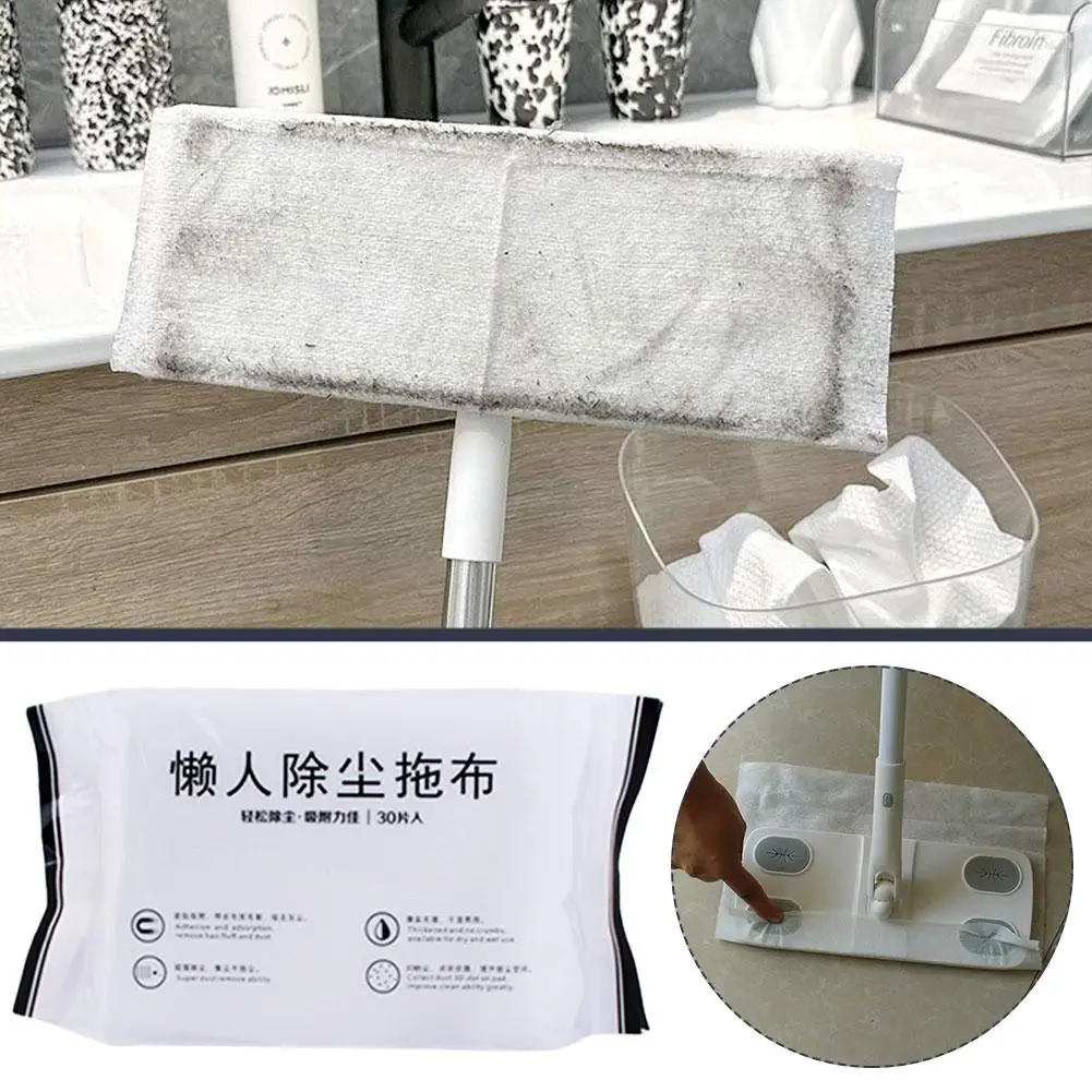 Disposable Electrostatic Dust Removal Mop Electrostatic Dedusting Paper Cloth Floor Cleaning Cleaning M1u7