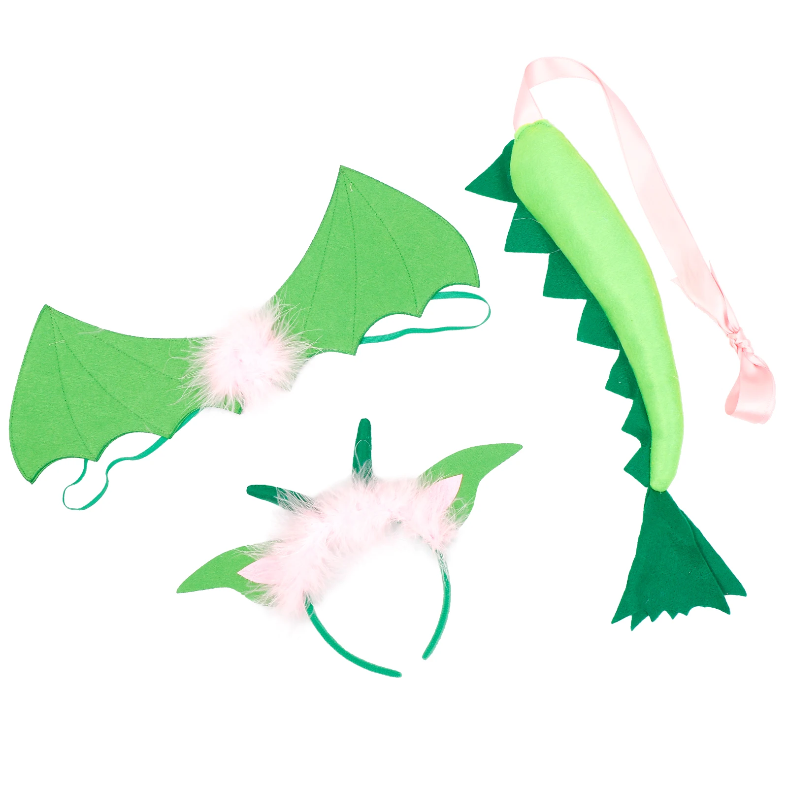 

Dinosaur Tail Headb Kids Costume Props Non woven Fabric Party Supplies Pterodactyl Wing Toddler Festivals Decorative Carnivals