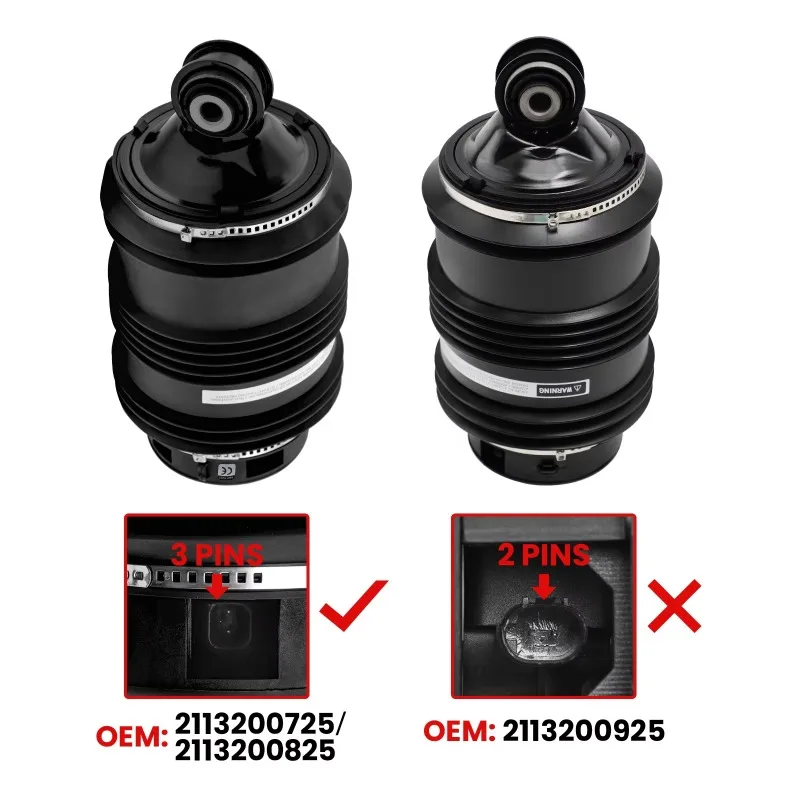 Factory 2x 3Pin Rear Left Right Air Spring Bags for Mercedes Benz E320 E350 E500 E550 CLS-Class C219 CLS500
