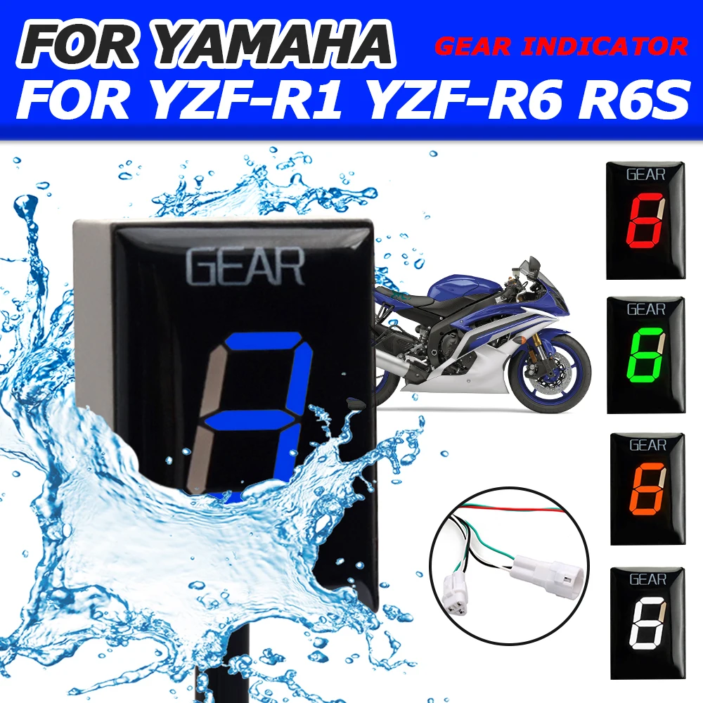 

For YAMAHA YZF-R6 R1 YZF-R6S YZFR6 S YZFR1 RZFR6S YZF-R 6S R 1 6 Motorcycle Accessories Gear Indicator Ecu Speed Gear Display