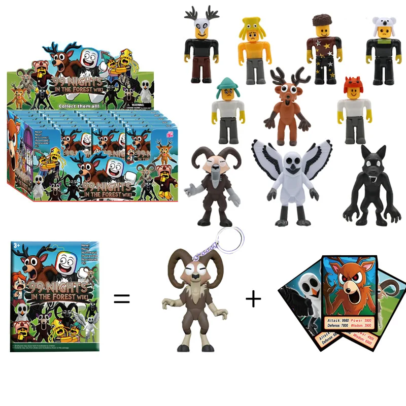 ブラインドボックス 99 Nights In The Forest フィギュア フクロウ プラスチック OVC ドール デコレーション 鹿 フクロウ フィギュア 99 Nights In The Forest フィギュア おもちゃ